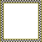 Frame 38f checkered square (with thick edges)